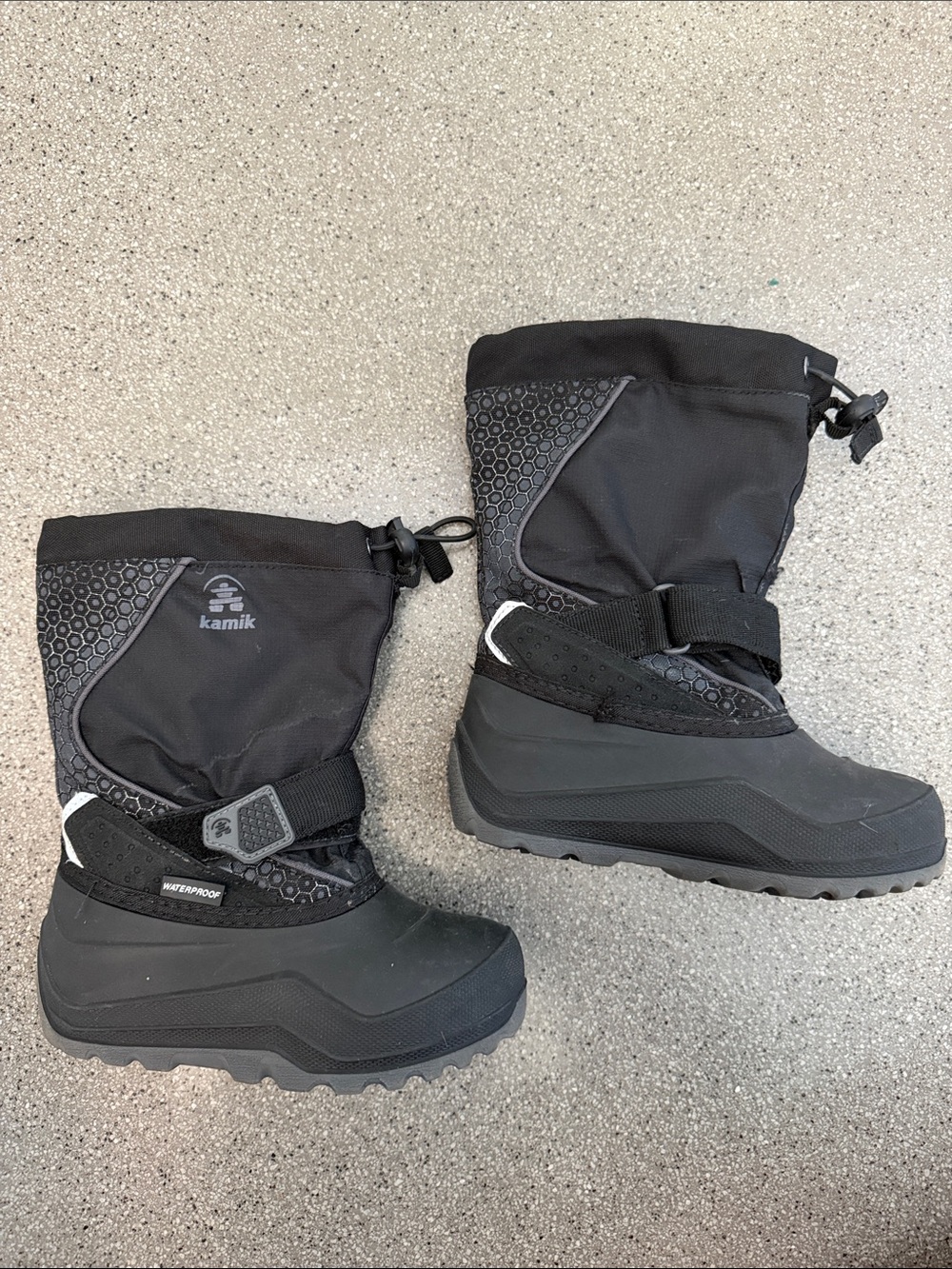 Kamik Kids Black Winter Snow Boots